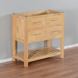 Santa Monica 36 in. W x 18 in. D x 35 in. H Bath Vanity in Natural Wood