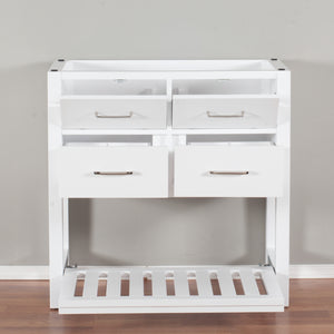 Santa Monica 36 in. W x 18 in. D x 35 in. H Bath Vanity in White