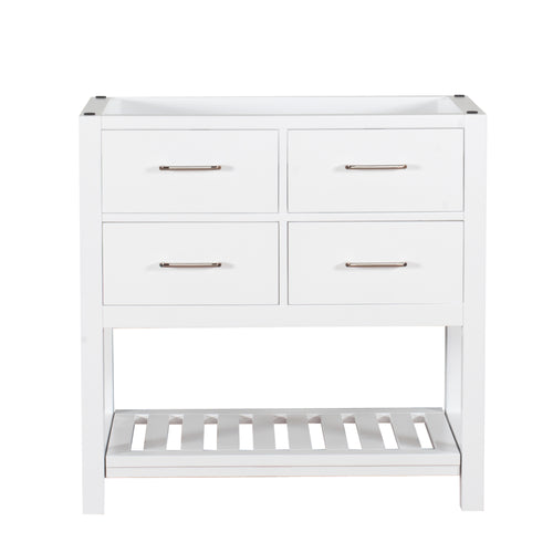 Santa Monica 36 in. W x 18 in. D x 35 in. H Bath Vanity in White