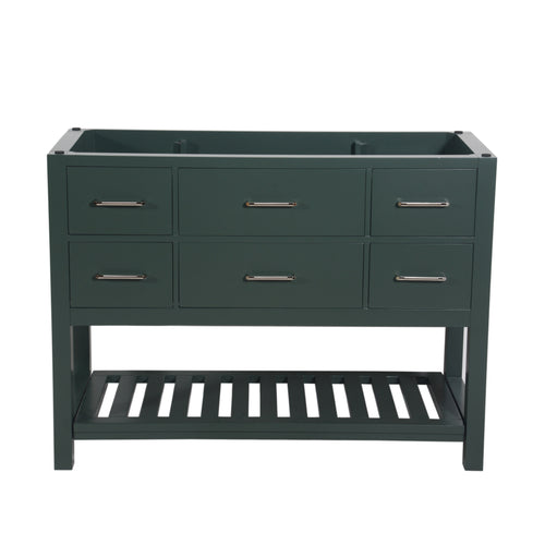 Santa Monica 48 in. W x 18 in. D x 35 in. H Bath Vanity in Dark Green