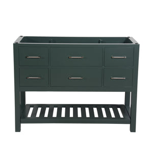 Santa Monica 48 in. W x 18 in. D x 35 in. H Bath Vanity in Dark Green