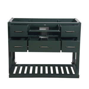 Santa Monica 48 in. W x 18 in. D x 35 in. H Bath Vanity in Dark Green