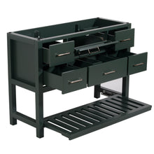 Santa Monica 48 in. W x 18 in. D x 35 in. H Bath Vanity in Dark Green