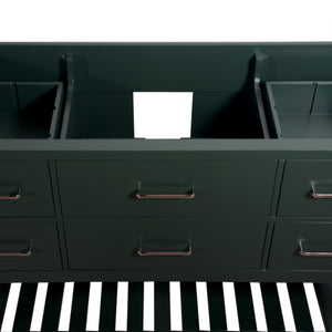 Santa Monica 48 in. W x 18 in. D x 35 in. H Bath Vanity in Dark Green