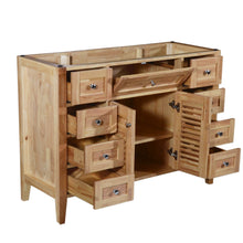 Venice 48 in. W x 18 in. D x 36 in. H Bath Vanity in Natural Wood