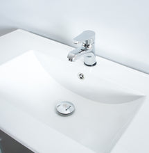 Santa Monica 30 in. W x 18 in. D x 36 in. H Bath Vanity in Dark Blue with Integrated Ceramic Top in White and Mirror